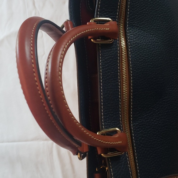 Dooney & Bourke Blue Pebble Grain Leather Satchel Shoulder Bag - Picture 4 of 13